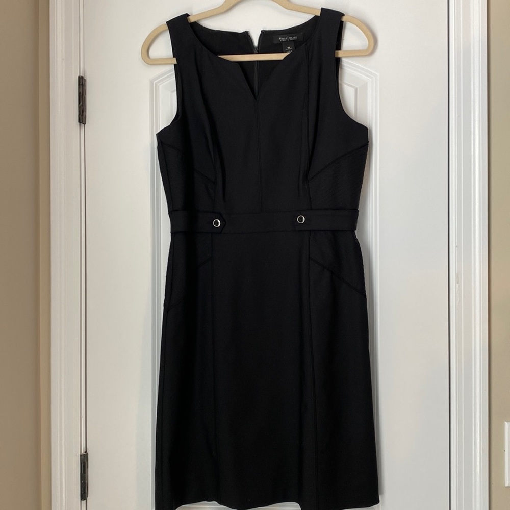 White House Black Market Black V-Neck Dress